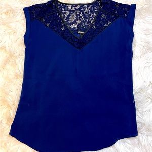 Blue express blouse size L